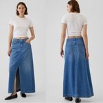 Gap  UltraSoft Denim Maxi Skirt in Light Blue Indigo Photo 1