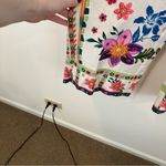 House of Harlow White Colorful Patterned Linen Blend Pants Size 4 Women's Photo 2