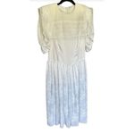 Gunne Sax Vintage  Jessica McClintock White Satin w/ Lace overlay collar wedding Photo 2