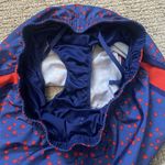 Nike Woman's Large Blue Red Dry Fit Athletic Shorts Stars Lined Photo 4