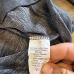 Beyond Yoga  Double Face Cowl Back Gray Long Sleeve Space Dye Soft Stretch Jersey Photo 10