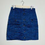Banana Republic CLEARANCE! Blue Leopard Skirt Size 4 Like New Photo 0