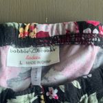 Bobbie Brooks Floral Patterned‎ Leggings Black Size L Photo 3