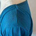 Bobbie Brooks Medallion Print Ruched Long Sleeve TShirt Blue Size 1X Photo 4