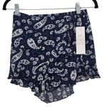 Patrons of Peace  Navy Boho Skorts NWT Size XS Blue Paisley Shorts Photo 0
