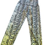 Onzie Vixen High Rise Leggings Snake Python Ombre Neon Size Small Medium Women's Photo 3