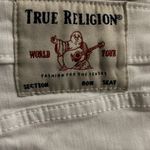True Religion White Jennie Curvy Mid Rise Skinny Jean Cuffed Short Size 31. Photo 4