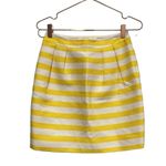 Kate Spade Yellow & White Stripe Barry Skirt Photo 1