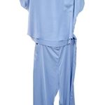 STATE OF THE DAY 3 Piece Women’s Blue Crepe De Chine Sleep Collection Size XXL Photo 5