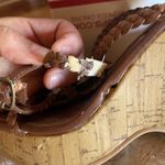 Dollhouse Brown Wedge Sandals Size 8 Photo 3