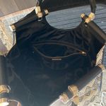 Banana Republic Tote Leather Straw Woven Tribal Bohemian Metal Accents western Photo 9