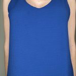BB Dakota Waffle Knit Textured V-Neck Sleeveless Dress in Indigo Blue - Medium Photo 4