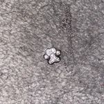 Sterling Silver Paw Print Necklace Photo 0