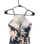 Day & Night  Navy Blue Floral Sleeveless Cocktail Mini Dress Women Sz M Photo 4
