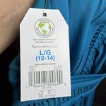 Time & Tru Womens Aqua Tankini Swim Top L 12-14 Adjustable Removable Cups Beach Photo 9