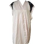 Victoria's Secret Women's  Robe L Pink with Black Lace Photo 0