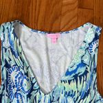 Lilly Pulitzer Lilly Pulitizer Paulina Jumpsuit‎ Indigo Sunset Blue Green Size XL Photo 7
