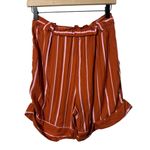 Stine Goya Ava Striped Silk Blend Shorts Size XS Pink Photo 1