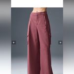 Alo Yoga Alo Show Off Cargo Wide Leg Trouser nwot $160 maroon casual fall active classic Photo 3