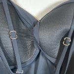 Spanx Love Your Assets  Black Front Twist Tankini Top Swimsuit Large EUC #0450-LA Photo 8