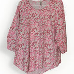 Lulu B Crew Neck Tunic 3/4 Sleeve UPF 50+ Pink Coral Women's XL Photo 0