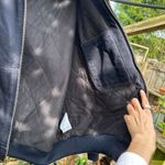 Carhartt navy hooded zip up canvas heavy work jacket XL Photo 4