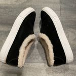 Tory Burch Miller Black Suede Shearling Reva Slip Photo 8