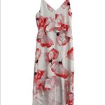 H by Halston Dress Floral Hi Low Pink Black White Wedding Bridal Prom Medium Photo 3