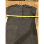 Theory  Crewneck Utility linen blend navy cap sleeve shift dress size  6 Photo 8