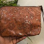 Patricia Nash  Brown Leather Tooled Wristlet Clutch Purse Bag Wallet #boho #western #hippie #indie Measurement in pics Great condition Photo 0
