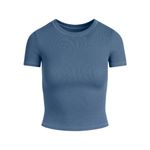 SKIMS  Cotton Rib T-Shirt in Harbor, Size X-Small Photo 3