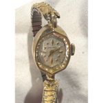 Vintage Longines 10k Gold Women's Gold Tone Hexagonal Face Swiss Made Watch Photo 6