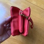 Leather Wallet Coral Pink Clutch Zip Small Spacious Card Holder Photo 7