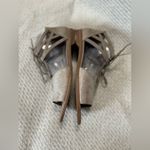 Paul Green  Morea Lace-Up sandal color Gray shimmer size 7.5 Photo 3