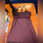 Lululemon  PowerY tank burgundy/black size 6
Painted Animal Bordeaux Drama Black Photo 7