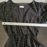 Altar'd State Altar’d State Black Floral Romper with White Accents Size Small Photo 4