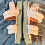 Koolaburra BY UGG ANIDA Puffy Quilted Faux Leather Slide Sandal Apricot 9.5 NIB Orange Photo 5