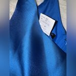 Alfred Sung NEW Strapless Satin Classic High Low Hem Dress D831 Blue sz US 2 Photo 6