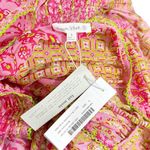 Poupette St. Barth Anabelle Mini Dress, Pink Verti Batik, Small Photo 13