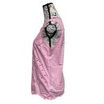 Gap Pink Embroidered Eyelet Tank Top Women’s M Sheer Cotton Blouse Y2K Preppy Photo 4