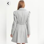 Banana Republic Italian Fabric Grey Fit And Flare Bow Coat Size M Photo 14