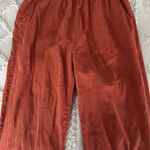burnt orange boutique linen pants Photo 0