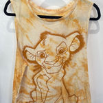 Disney The Lion King Tank Top Simba Graphic Tie Dye Sleeveless 3XL Photo 0