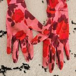 For Love & Lemons  Huda Satin Mini Dress Puff Sleeve Gloves Floral Coquette Sz M Photo 11