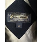 Pendleton  ROSLYN WATERPROOF LAMBSWOOL BLEND HOODED COAT BLUE NAVY Size S/P Photo 9