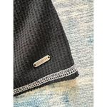 Hollister  White Gray Stripe Waffle Knit Wide Relaxed Fit Long Sleeve Crop Top XS Photo 2