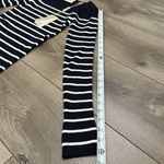Elie Tahari  Long Sleeve Crew Neck Ribbed‎ Striped Sweater Black White Size Small Photo 8