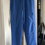 Jaanuu Royal Blue Straight Leg Scrub Pants Photo 0