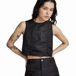 G-Star RAW MA-1 Sleeveless Cropped Puffer Tank Streetwear Techwear NWT Small Photo 0