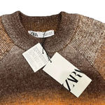 ZARA NWT Blogger Favorite Fringed Cropped Sweater Size Small Photo 2